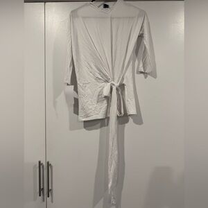 NWT Dress Blank faux wrap shirt